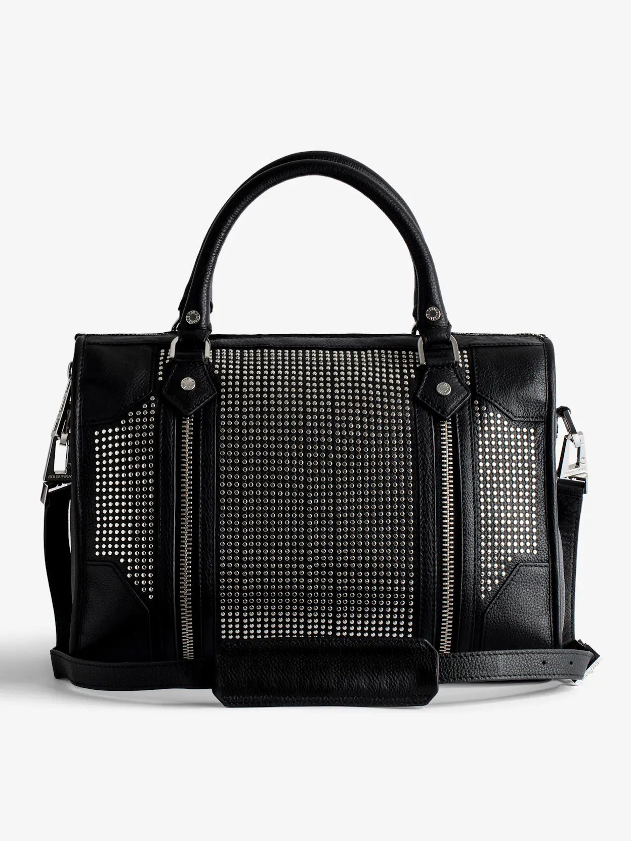 Z & V - Sac à main noir à clous
